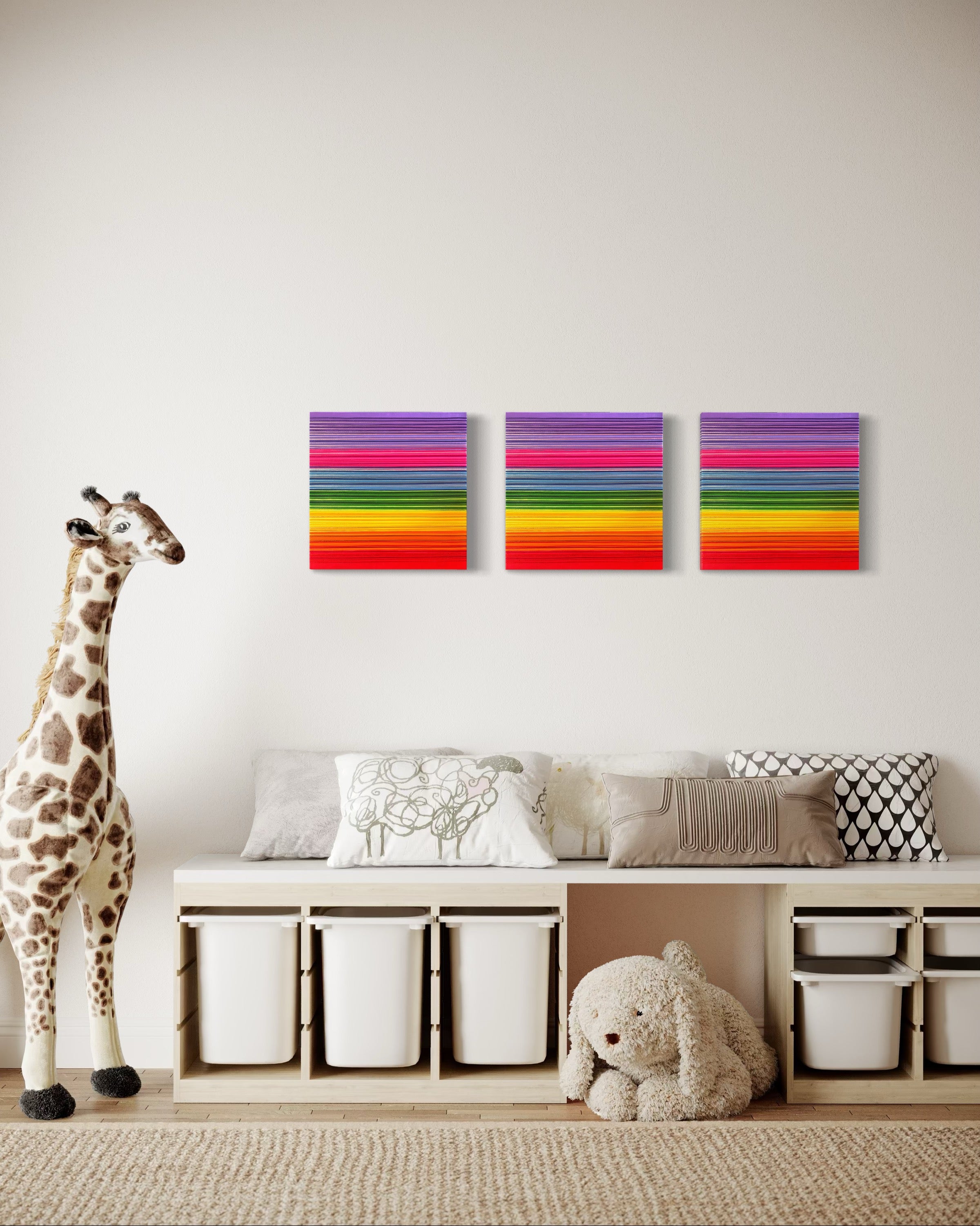 Colorful Stripes 35x35