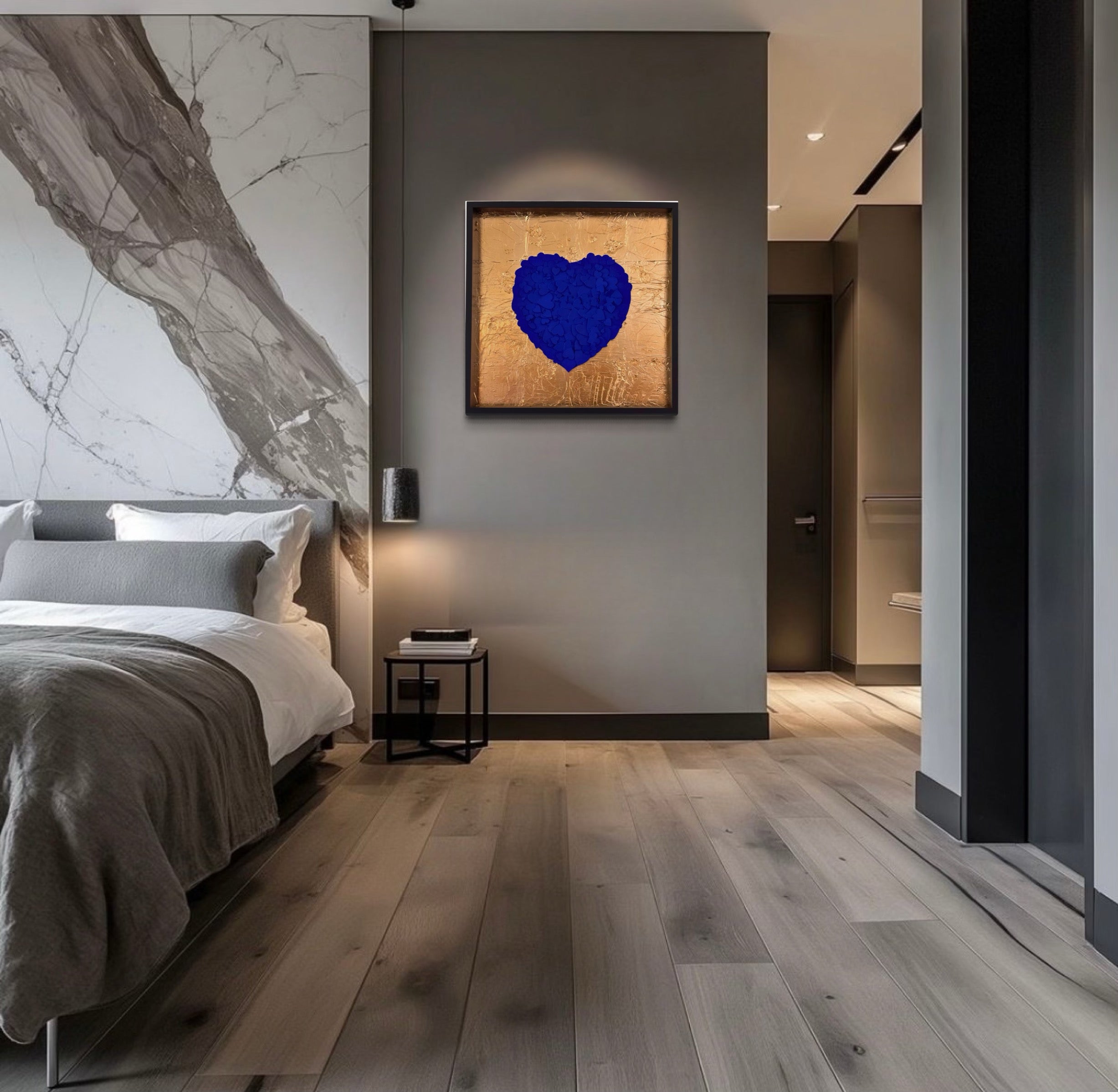 Big Blue Heart 50x50