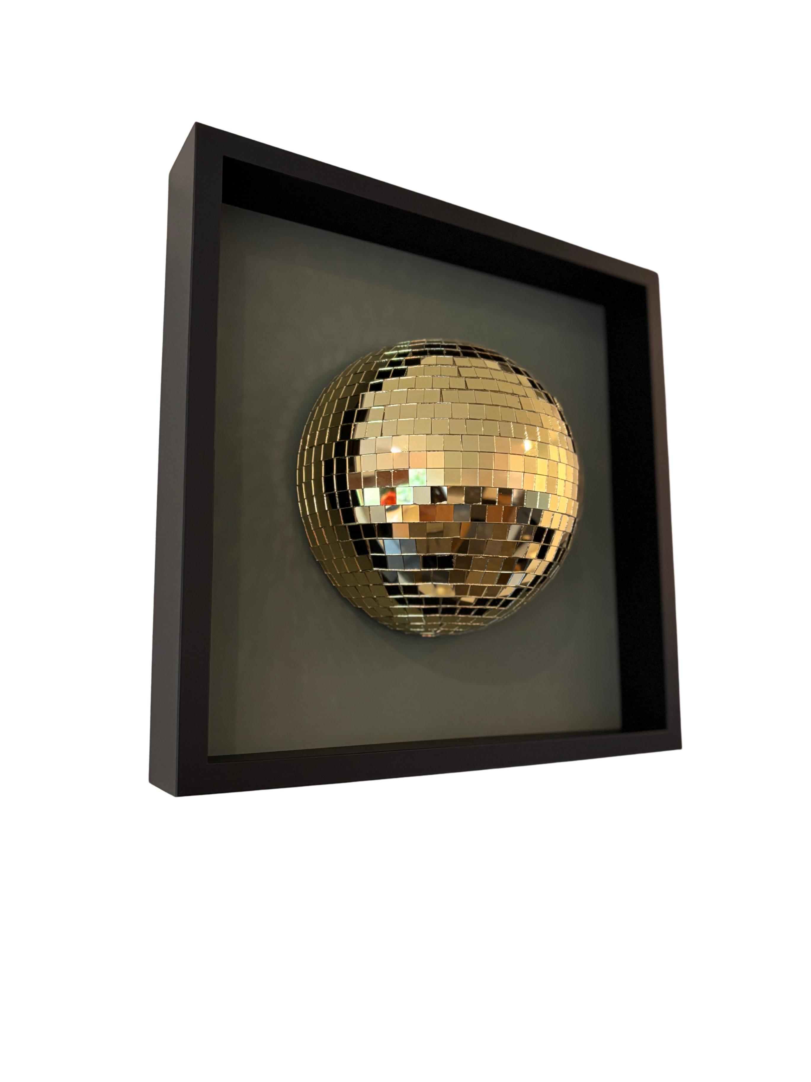 Disco Ball 35x35 Olive Green